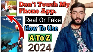 Don't Touch My Phone Antitheft App Kaise Use Kare | Don't Touch My Phone Antitheft App Real Or Fake