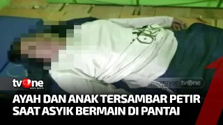 Tragis! Ayah dan Anak Tewas Disambar Petir saat Bersantai di Gubuk Pantai Rupat | Ragam Perkara