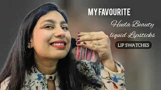 Nykaa Pink Friday sale Picks | Huda beauty matte liquid Lipsticks | Lip swatches #lipstick #makeup