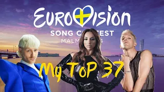 Eurovision Song Contest 2024 - My TOP 37 (before the show)