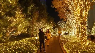 TOKYO【Christmas Lights】Shinjuku Station.2018. #4k　#新宿ミナミルミ