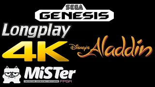 Disney Aladdin Sega Genesis ▪ Longplay  ▪  4K  ▪  MISTer FPGA