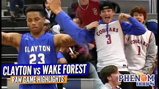 Crowd Rode HIM & BJ Freeman FLEXED with 22 & 15!! Clayton v. Wake Forest Full Highlights