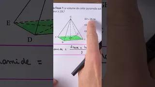 BREVET 2023 | Volume Pyramide