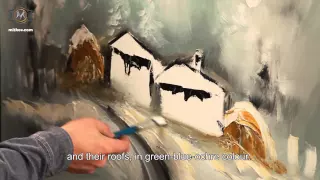 Art Lesson by Pavel Mitkov - How to paint... Winter Landscape (ENG)