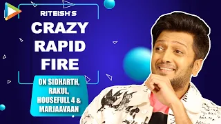 HILARIOUS: Riteish’s Message to CRITICS | Manipulation in Housefull 4 Biz | Rapid Fire | Marjaavaan