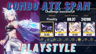 Herrscher of Finality Elysian Realm FINALITY Run Combo ATK Spam Playstyle(Honkai Impact 3rd v7.3)