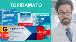 TOPIRAMATO (Amato, Égide, Topamax) - VANTAGENS, RISCOS E EFEITOS COLATERAIS