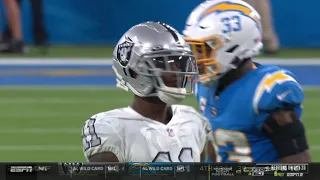 Derek Carr throws a beautiful pass to Henry Ruggs III