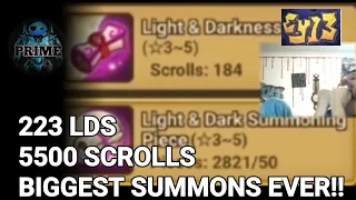 @GenesisPrime 223LDS 5500 Scrolls The Biggest Summon Session Ever!*  Ey13