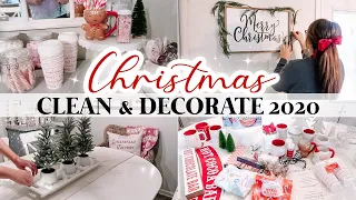 CHRISTMAS CLEAN & DECORATE WITH ME 2020 | CHRISTMAS HOT COCOA BAR IDEAS & DECORATING FOR CHRISTMAS!