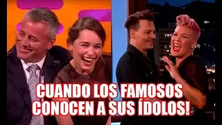 10 CELEBRIDADES Que Casi Pierden La Cabeza Al Conocer A Otro FAMOSOS!