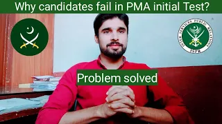Why candidates fail in initial test of PMA long course ?