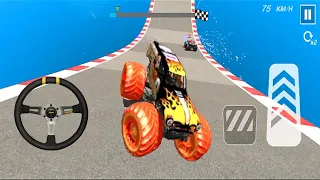 Monster Truck Mega detalied 3D car game Impossible GT Car Stunts Driving - Gadi game Android Game#43