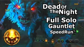 Dead Of The Night Full Solo Gauntlet Gold Speedrun PS4 (super blood wolf moon)