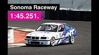 S54 E36 M3 1:45.251 at Sonoma Raceway for Bimmer Challenge Round 5