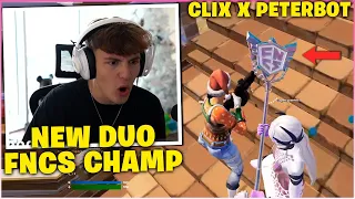 CLIX Sad After PETERBOT Flexes FNCS PICKAXE & Officially Asked Him to DUO! (Fortnite Moments)