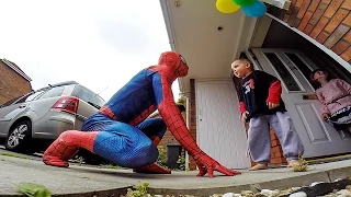 The Amazing SpiderDad - 5yr Old Son Battling Cancer Gets Surprise