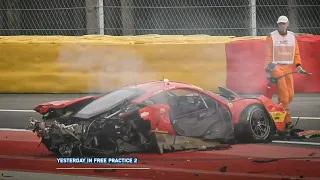 WEC 6 Hours Of  SPA FRANCORCHAMPS 2023 Ferrari  Extreme Crash !