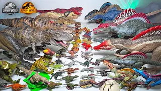 MEGA Spinosaurus VS T-Rex Collection! Jurassic World Dinosaurs Collection Battle