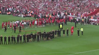 Emotional Guard Of Honour for Jurgen Klopp before his Farewell Speech at Anfield Liverpool Twice