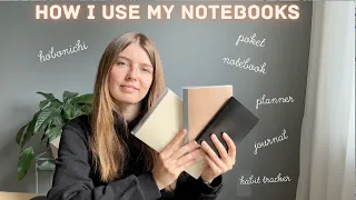 How i use my notebooks (update!) | hobonichi, pocket notebook, planner