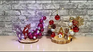 Новогодний декор своими руками. Простые украшения для дома и офиса New year's decor New Year's idea