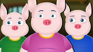DE TRE SMÅ GRISE | Eventyr på dansk | Three Little Pigs in Danish