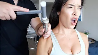 HAMMERED? Fitness Models Noel Arevalo and Lais DeLeon INTENSE chiropractic adjustments