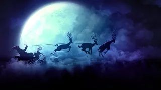 Scenic Christmas video featuring Santa Claus