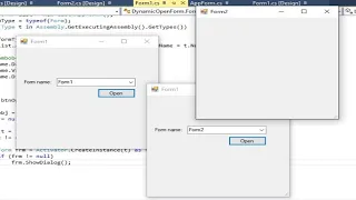 C# Tutorial - Get all Forms and Open Form with Form Name | FoxLearn