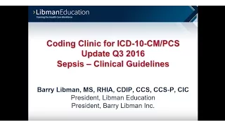 ICD-10 Coding Clinic Update: Sepsis – Clinical Guidelines