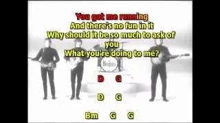what you're doing`beatles karaoke best instrumental lyrics chords cover