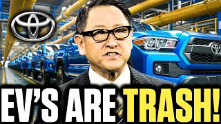 HUGE NEWS! Toyota Chairman DESTROYS EVs: Reveals Winning Alternative Car Tech!