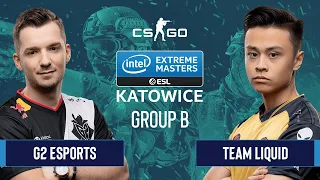 CS:GO - G2 Esports vs. Team Liquid [Dust2] Map 1 - Group B - IEM Katowice 2020