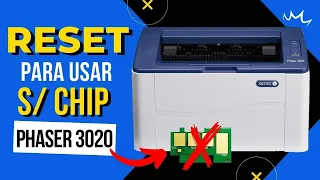 COMO RESETAR XEROX PHASER 3020 #reset