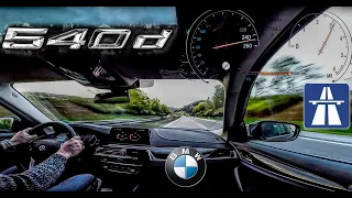 Diesel power on german Autobahn in a BMW 540d =)