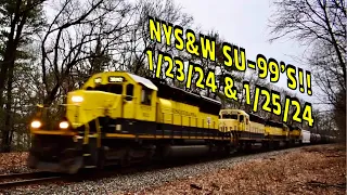 NYS&W SU-99’s!! 1/23/24 & 1/25/24