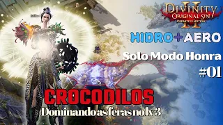 Divinity Original Sin 2 - Solo Hidro/Aero |Modo Honra| #01: CROCODILOS no Forte da Felicidade