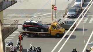 ALFA ROMEO GIULIETTA DELLAPOLIZIA IN EMERGENZA+ CARABINIERI SU CARRO ATTREZZI