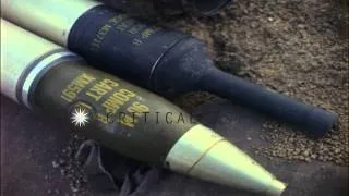 US 1st Air Cavalry Division soldier loads shell into shoulder fired recoilless ri...HD Stock Footage