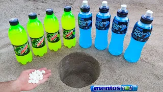 Experiment! Mountain Dew, Powerade and Mentos Undergorund