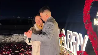 Красивое предложение руки и сердца в Алматы. Мой брат сделал предложение своей жене на 14 февраля.