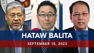 UNTV: HATAW BALITA  |   September 18, 2023