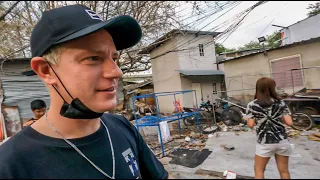 I Spent a Day INSIDE the BANGKOK RIVER SLUMS!