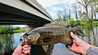 CHATTER BAIT FISHING PT. 2!!! BIG CREEK SMALLIES!!!