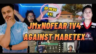 CR7HORAA REACTION ON @nofearpubg3911  1V4 AGAINST MABETEX || @JyanMaara  PMPL  REVENGE