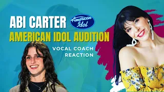 American Idol Abi Carter Audition | Vocal Coach Reaction