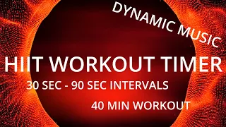 SUPREME HIIT Workout Timer (30-90 second intervals) DYNAMIC MUSIC