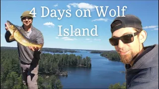4 DAYS ON WOLF ISLAND | Recon program areas #camping #adventure #tripping #guide #fishing